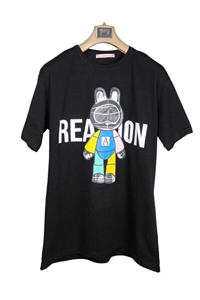 donamod Tricou oversize unisex cu imprimeu astronaut iepure sezon nou