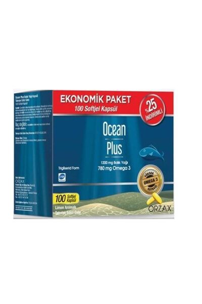 Ocean Plus Omega3 1200 Mg 100 Soft Jel Kapsül Ekonomik Paket