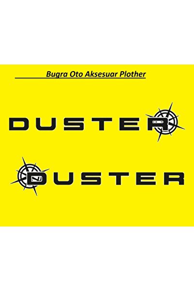 sticker DACIA DUSTER Sticker Pusula 40CM- 6 CM (2 ADET YAZI)
