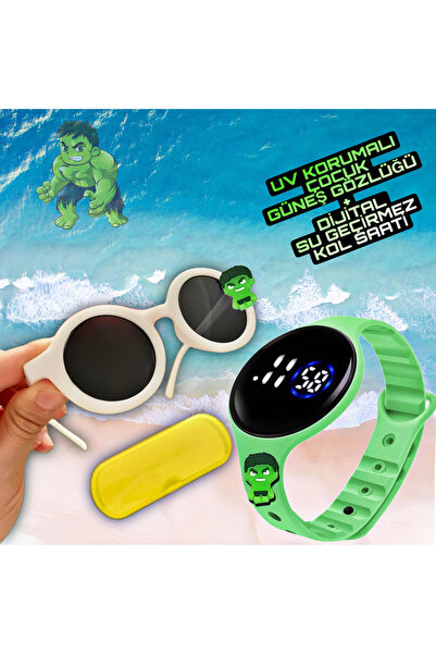 havzoria Figürlü Dijital Dokunmatik Led Ekran Çocuk Saati +Figürlü Gözlük (Gö...