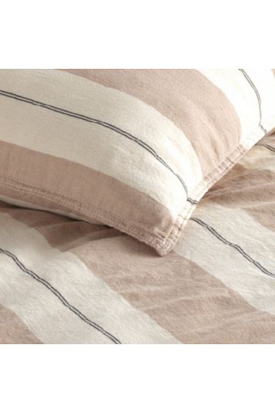 Prime Sleeks Σετ Παπλωματοθήκη Διπλό 100% Βαμβάκι, Κάλυμμα Κρεβατιού από Ύφασμα Βαμμένο με νήματα 200x220cm