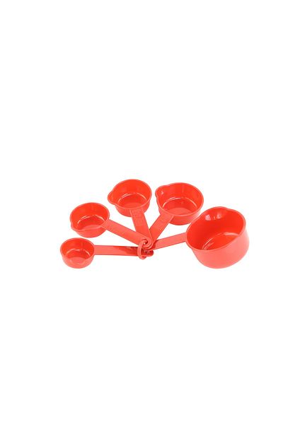 BETTY CROCKER Measuring Cup Set Of 5 Pieces 30/60/80/120/235Ml Red