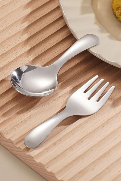 Chavin 304 Steel Boxed Baby Kids Spoon and Fork Set Cin943Mv