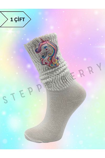 STEPPE BERRY Γυναικείες κάλτσες με λεπτές κολάν Unicorn