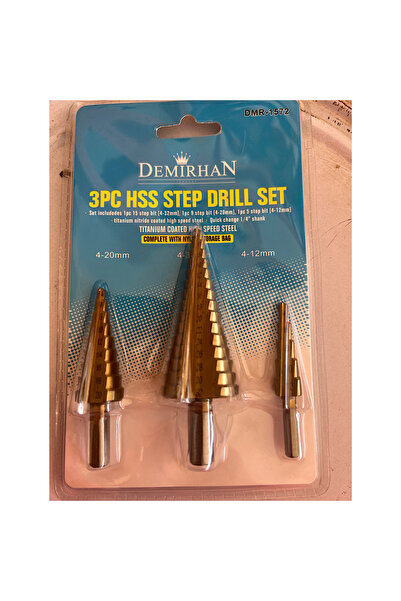 Demirhan Kademeli Kozalak Matkap Ucu