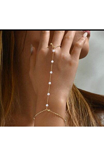 Shiklik MODA Gold Color Pearl Ball Chain Women's Shahmeran Complementing Your...