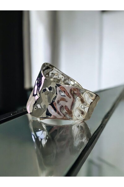 ŞAKOO Trend Silver Gümüş Renkte Çelik Kelepçe