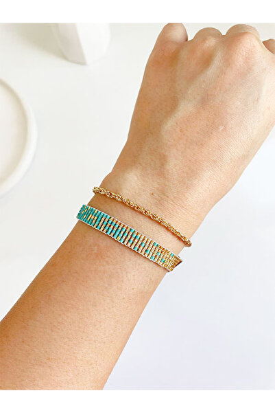 Butik Yeşil Işıltılı Miyuki bileklik Seti