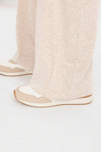 DeFacto Ecru Women's Trousers - V0088Az