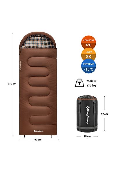 KINGCAMP Cloud 400 Ultra - Cafe Color Sleeping Bag