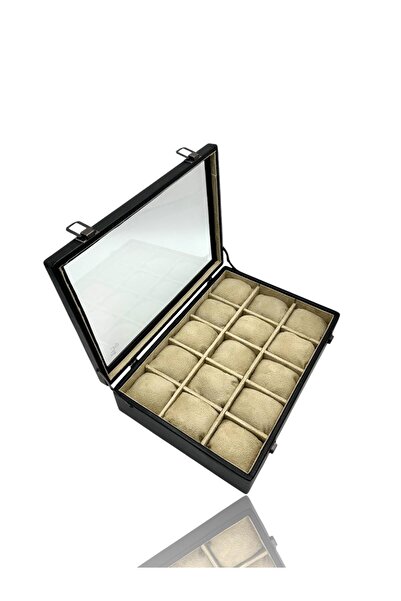 Dijital Çarşı Diji 15'li Saat Kutusu Saat Çantası Siyah