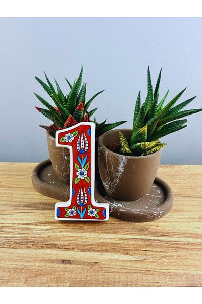 DeepCraft Best Quality Deepcraft Ceramics - Ръчно изработена врата с шарка на лале, цветови опции 01