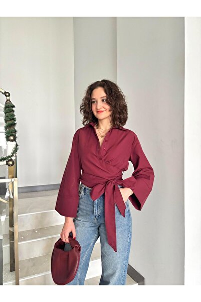 Butik قميص بأكمام واسعة ومفصل