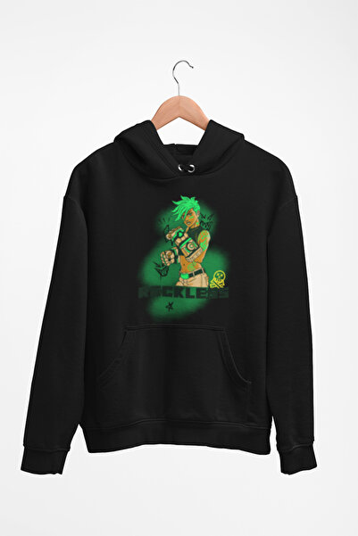 Tshirto Hanorac cu glugă cu imprimeu RECKLESS cu 3 fire bleumarin/bej/negru