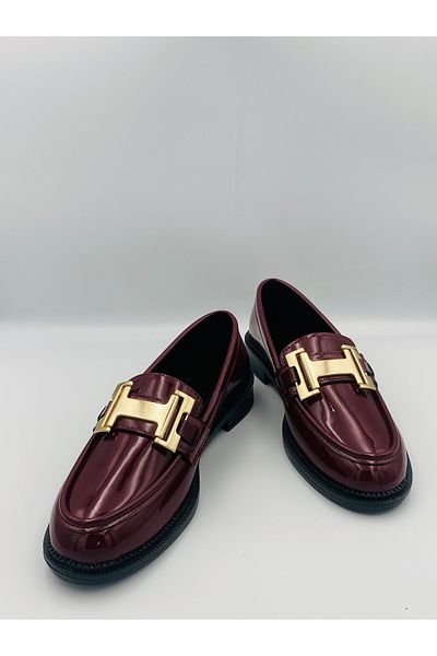 Ömer Ediz Shoes Albert Women's Loafer Ballerinas with Yellow Accessory Detail