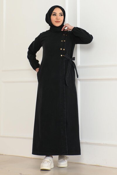 Modamihram Smoked Jeans Ferace - Side Tie, Button 19361