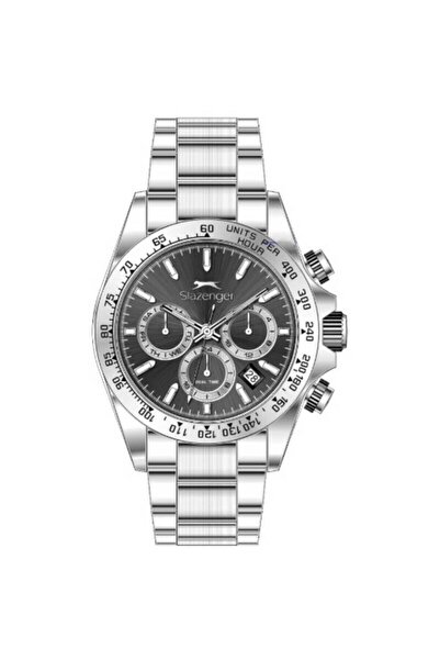 Slazenger SL.09.2512.2.05 ساعة يد رجالية كوارتز ستيل رمادي أسود 40 ملم