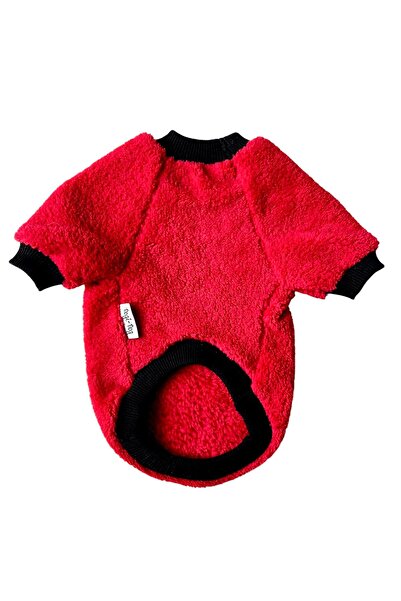 DOGİ&DOG Küçük Irk Lovely Black Heart Polar Kedi Köpek Kıyafeti Sweati (1-11KG)