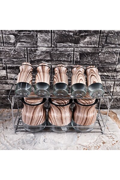 NİLÜFER HOME 8'li Metal Standlı Baharat Takımı