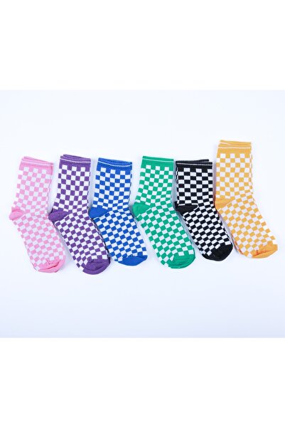 Bidigago مجموعة من 6 جوارب رياضية ملونة مربعة