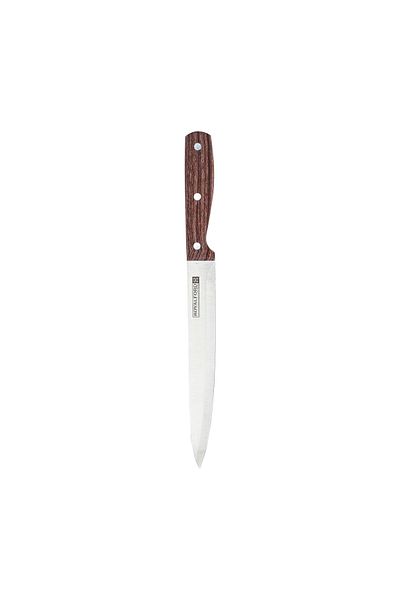 ROYALFORD RF9661 8" Slicer Knife with Wood-Finish Handle