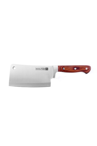 ROYALFORD RF4109 6" Cleaver Knife with Wooden Handle