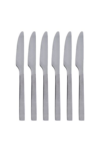 ROYALFORD Stainless Steel Table Knife, 6pcs Ultra-Sharp Knife, RF10070