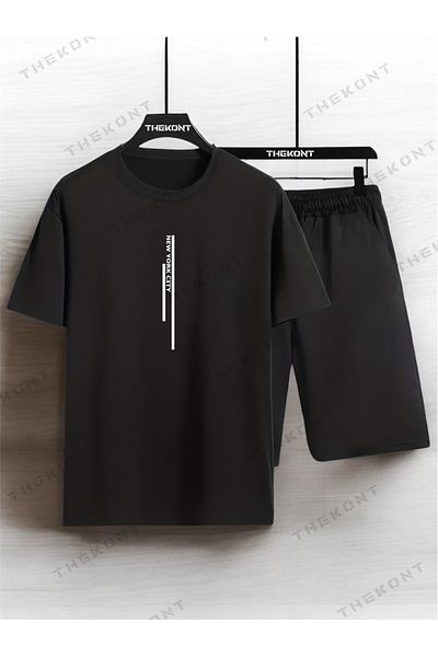 THEKONT Printed 05 Unisex Shorts-Tshirt Suit