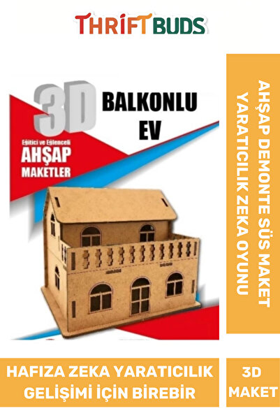 Thriftbuds Özel Üretim Eğitici Öğretici Demonte Oyun Zeka Geliştirici Puzzle ...