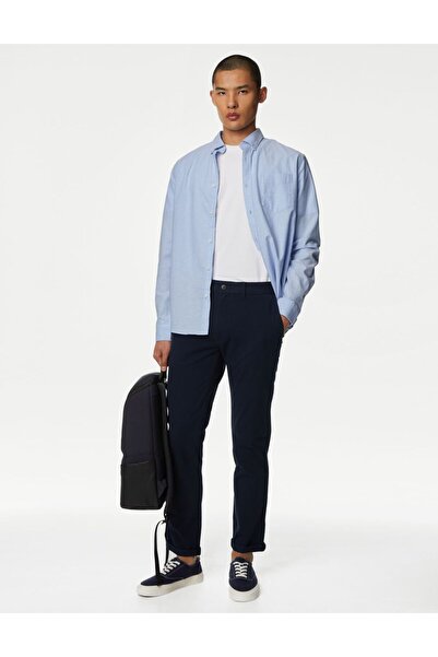 Marks & Spencer Saf Pamuklu 2'li Regular Fit Oxford Gömlek Seti