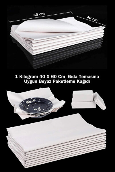 Özkan Ambalaj Temizlik 1 Kg 40x60 Cm Beyaz Paketleme Sarma Kağıdı Eşya Taşıma...
