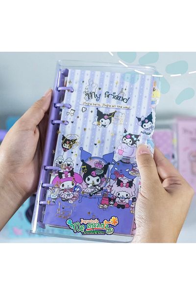 Happystore Луксозна папка с рингове Sanrio - Kromi, My Melody Cinnamarol и Pompompurin