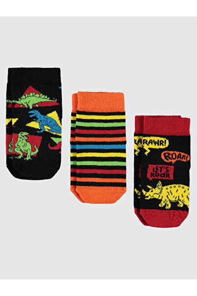 Civil Boys جوارب للأولاد 3 قطع 3-11 سنة باللون الأسود