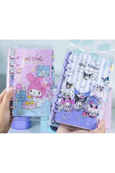 Happystore Луксозна папка с рингове Sanrio - Kromi, My Melody Cinnamarol и Pompompurin