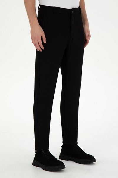 U.S. Polo Assn. Men's Black Canvas Trousers 50296165-Vr046
