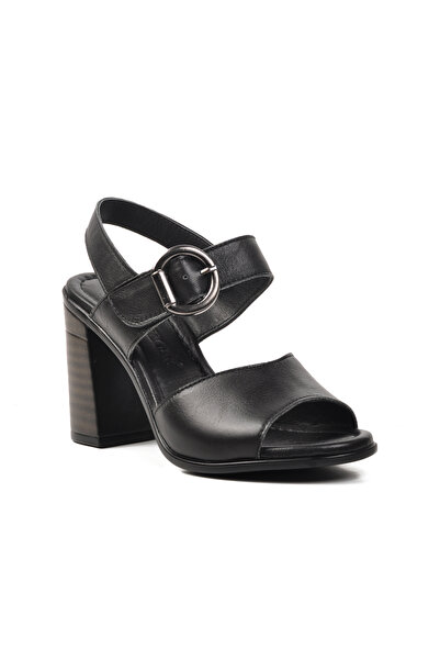 AYAKMOD Black Women's Heeled Sandals