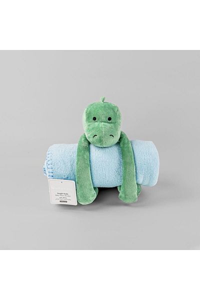 Bumble & Bird - Snuggle Buddy Baby Fleece Blanket with Travel Toy - Dino (Exclusive)