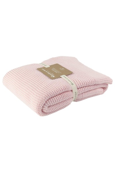 Bumble & Bird - Knitted Receiving Baby Blanket - Pink (Exclusive)