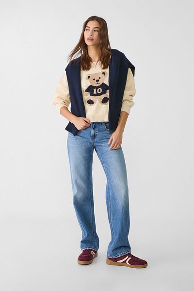 Stradivarius Cropped knit sweater