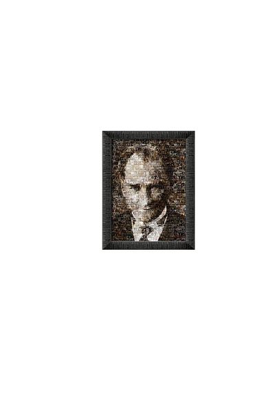 Art Puzzle Mustafa Kemal Atatürk (Collage Puzzle) 1000 Piece Framed Puzzle