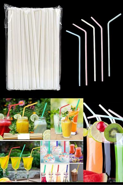 Özkan Ambalaj Temizlik 100 Pieces of Hygienic Straws Paper Straws Drink Straw