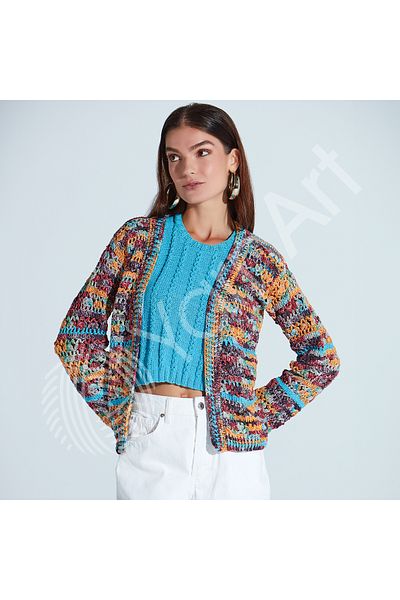 Yarnart Jeans Splash - 3 Pcs - Marbled Hand Knitting Yarn Marbled-943