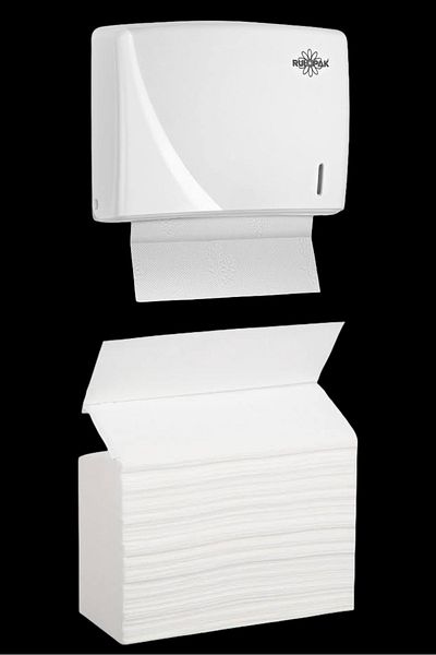 Özkan Ambalaj Temizlik 3 Pack of 100 300 Sheets Z Fold Paper Towels Check Use Restaurant Cafe Sink Napkin
