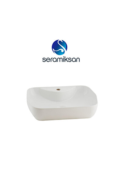 Seramiksan Lucida Oval Beyaz Delikli Lavabo 55 Cm A002561H