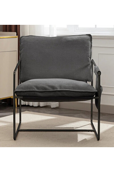 SLLER Modern Tasarımlı Berjer Metal İskeletli Portatif Berjer