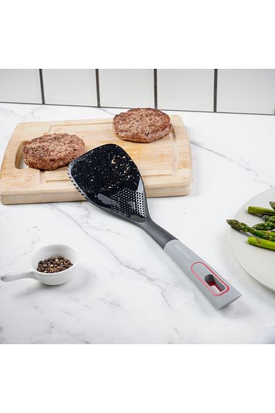 BETTY CROCKER Kitchen Turner 34.4Cm Black & Grey
