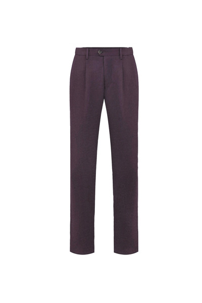 hami بنطلون سيرج كلاسيكي بطيات