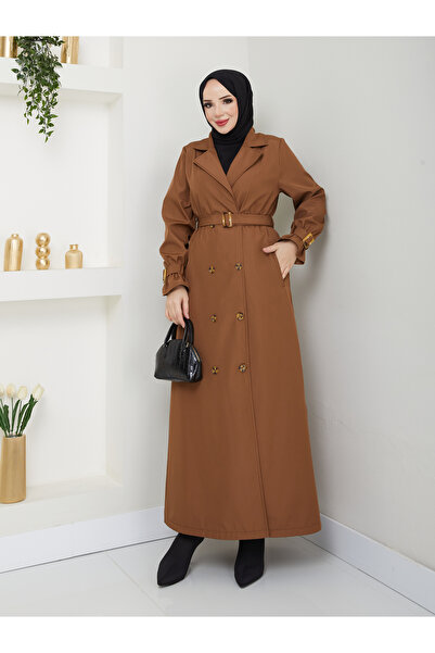 RACE FASHİON Καμπαρντίνα με διπλό γιακά με αδιάβροχη ζώνη σε όλο το μήκος RC1403013