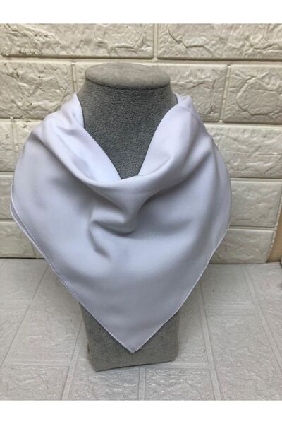 sema aksesuar Women's Plain White Scarf - Gift