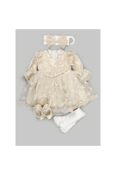 Pugi Baby Marven Babies Pugi Baby Sakura Kız Bebek Mevlüt Elbise 0/3-3/6 ay B...